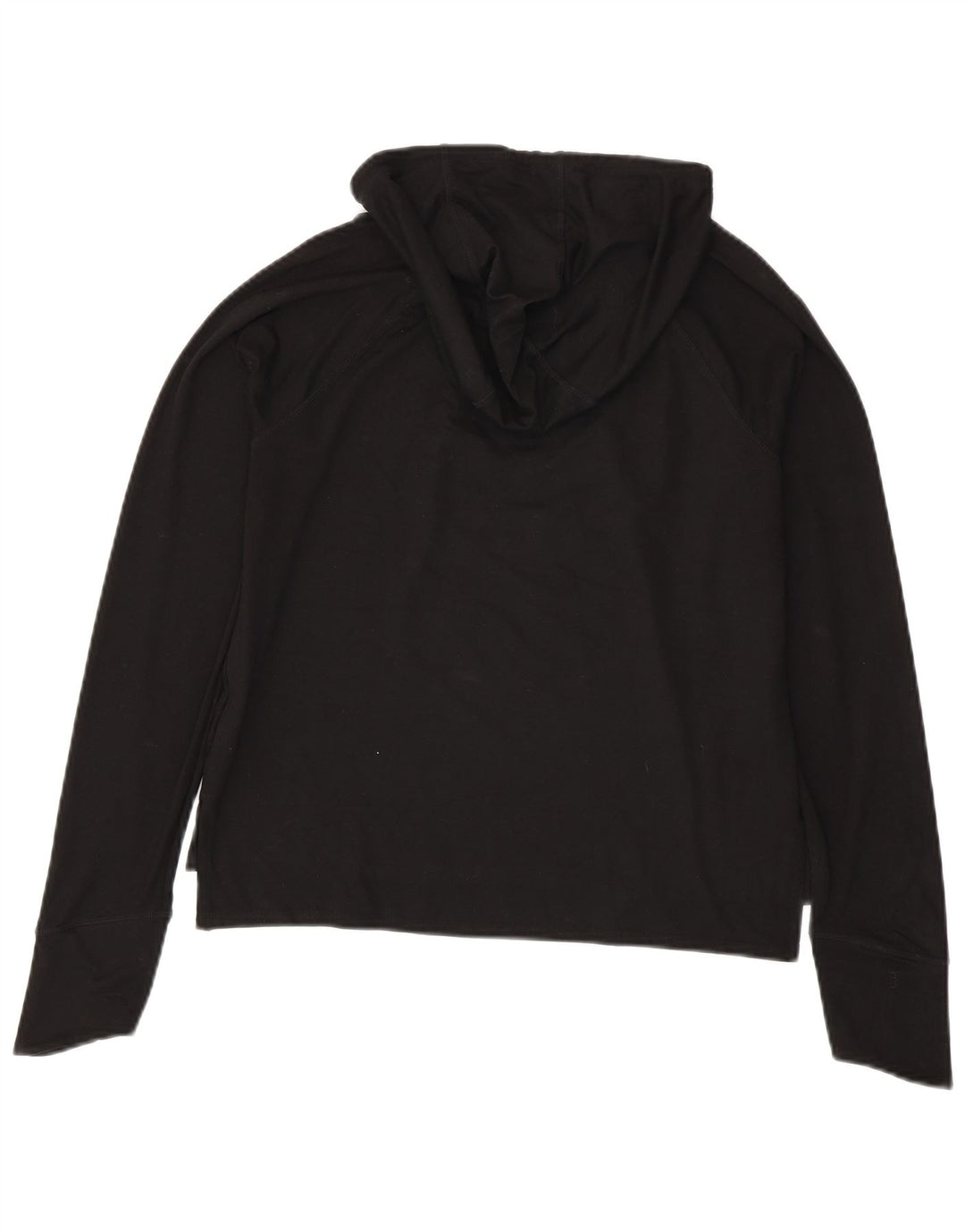 Reebok - Sudadera con capucha para mujer, diseño gráfico extragrande, talla 10, color negro