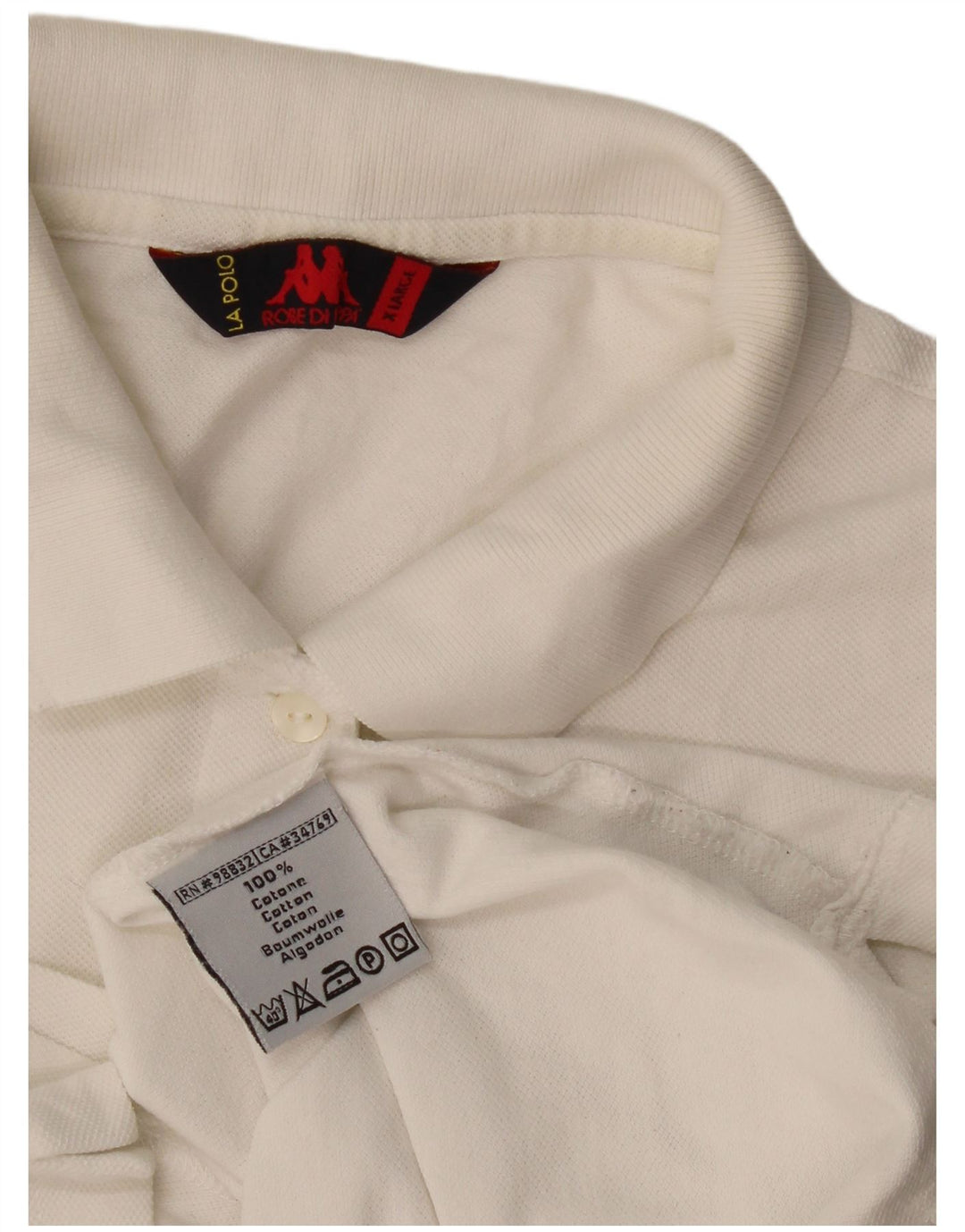 Kappa Polo Hombre XL Off White Algodón
