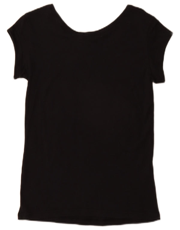 Adidas Camiseta gráfica para mujer Top UK 4/6 XS Algodón negro