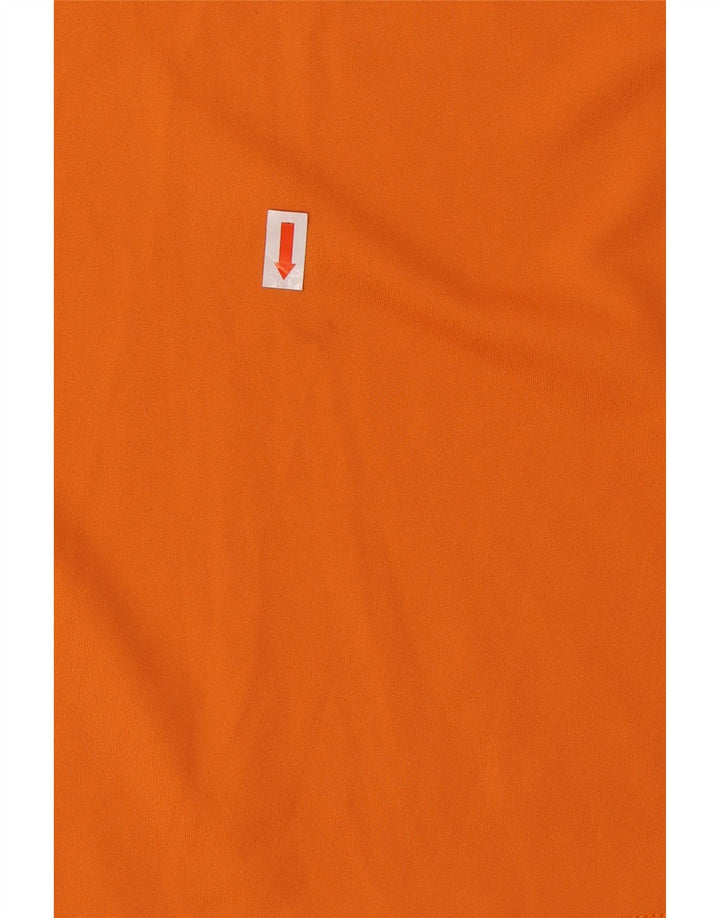 ADIDAS Hombre Climacool Camiseta Top Grande Naranja Colorblock Poliéster