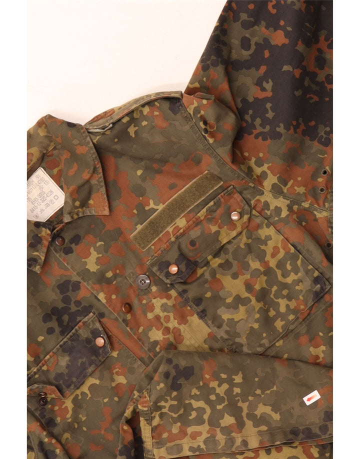 VINTAGE Chaqueta militar para hombre Reino Unido 38 Camuflaje caqui medio