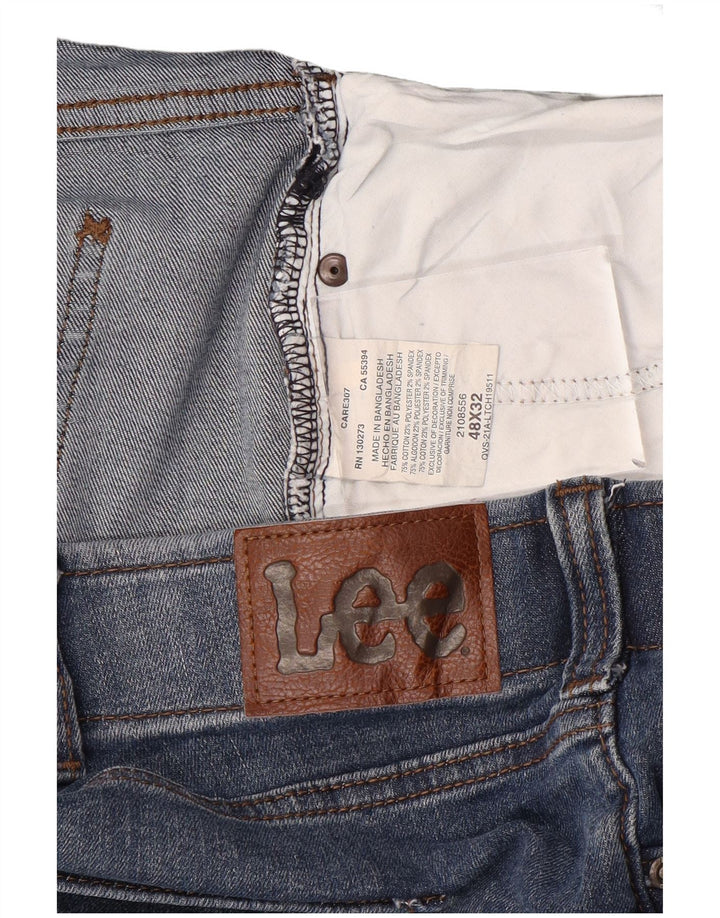 Vaqueros rectos Lee para hombre W48 L32 Algodón azul
