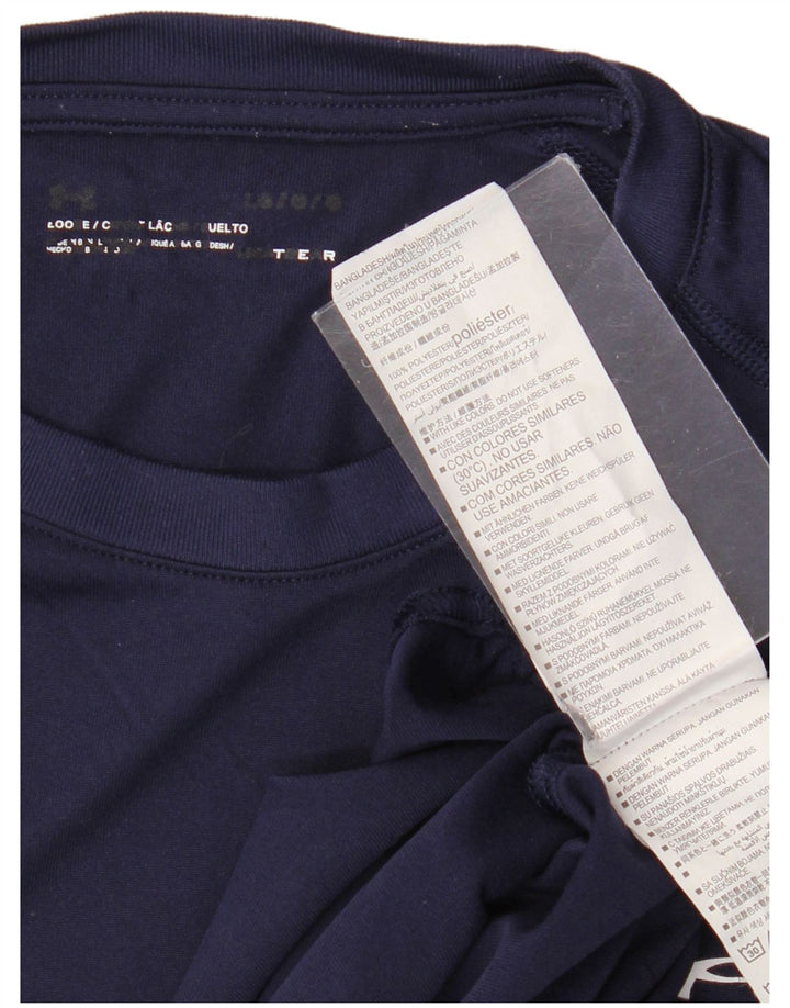 Under Armour Camiseta para hombre Top Large Azul marino Poliéster