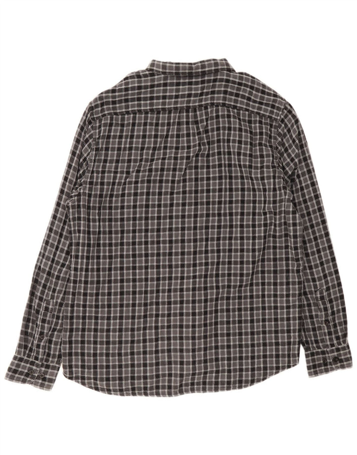 Lee - Camisa de franela para hombre Lumberjack de ajuste regular, talla 2XL, algodón a cuadros gris