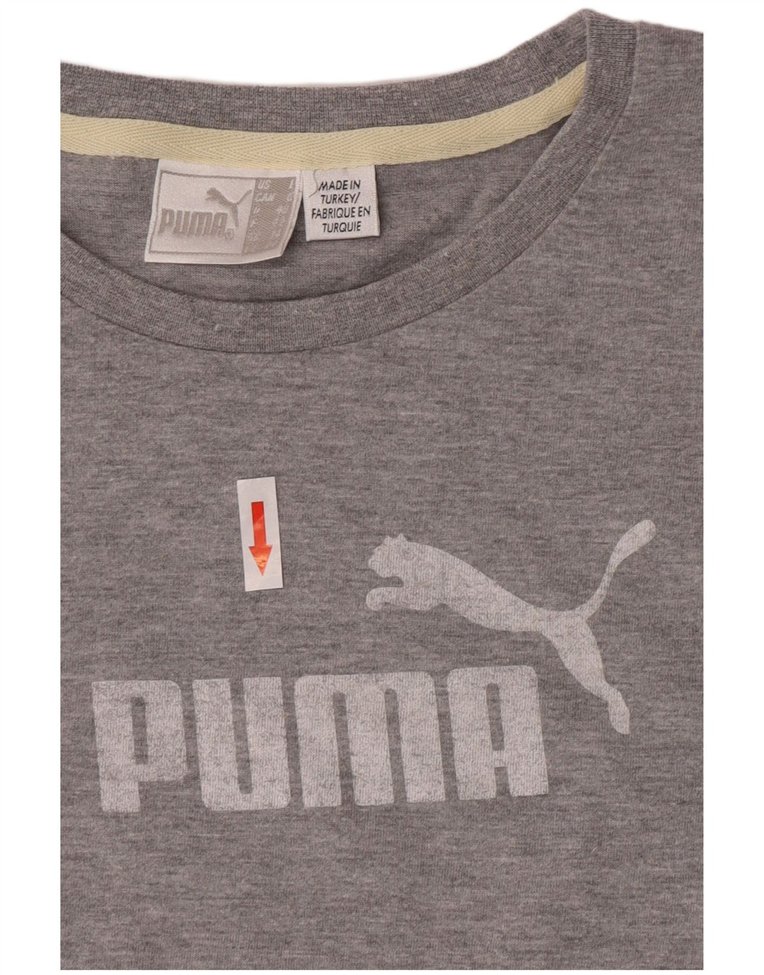 Puma Mujer Gráfico Top Manga Larga UK 14 Grande Gris