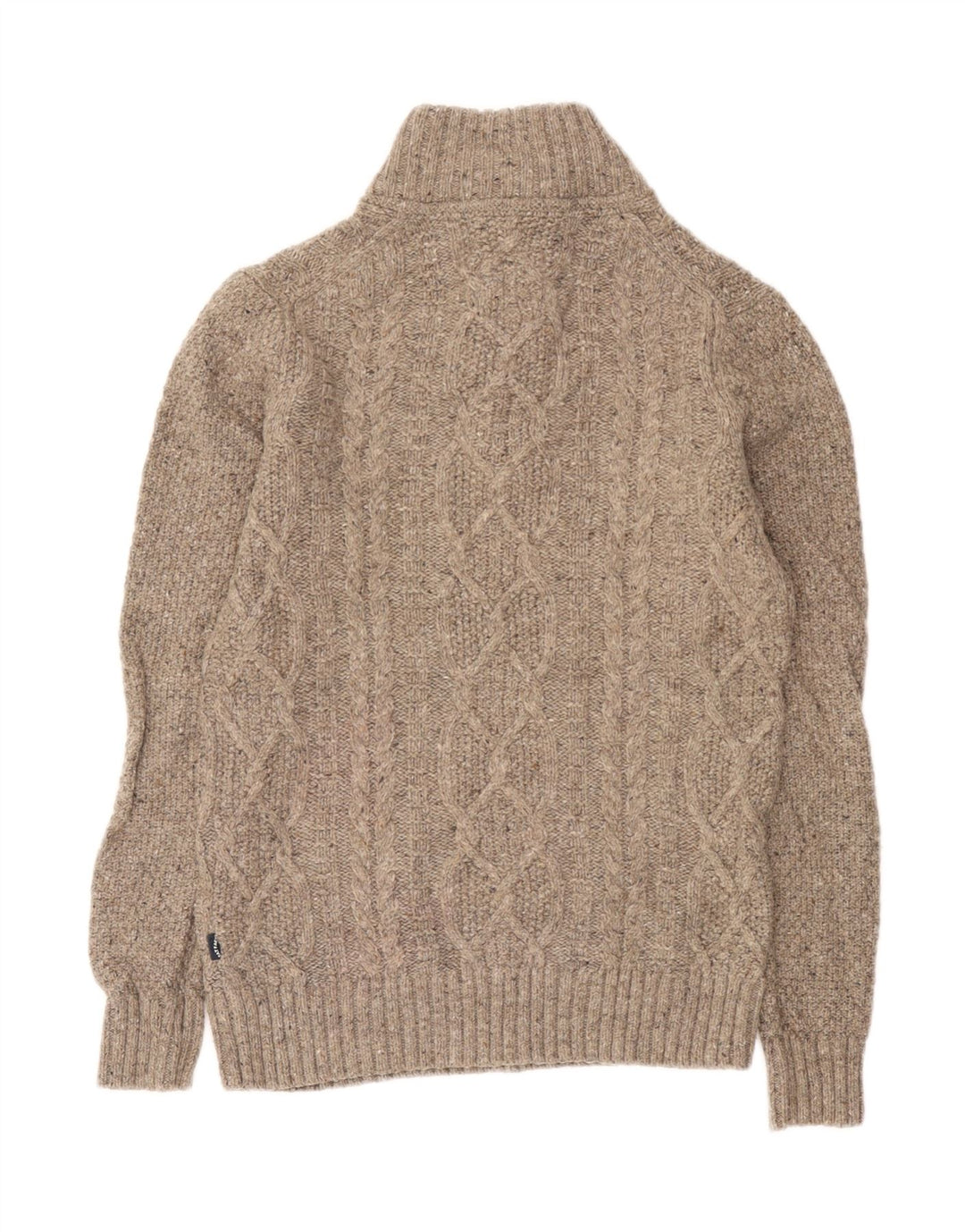 Jersey con cuello abotonado para hombre de Fat Face Small Lana beige