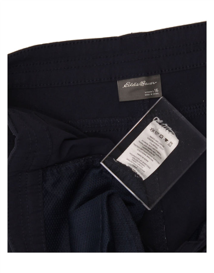 EDDIE BAUER Womens Cargo Shorts US 16 2XL W38  Navy Blue Nylon Vintage Eddie Bauer and Second-Hand Eddie Bauer from Messina Hembry 