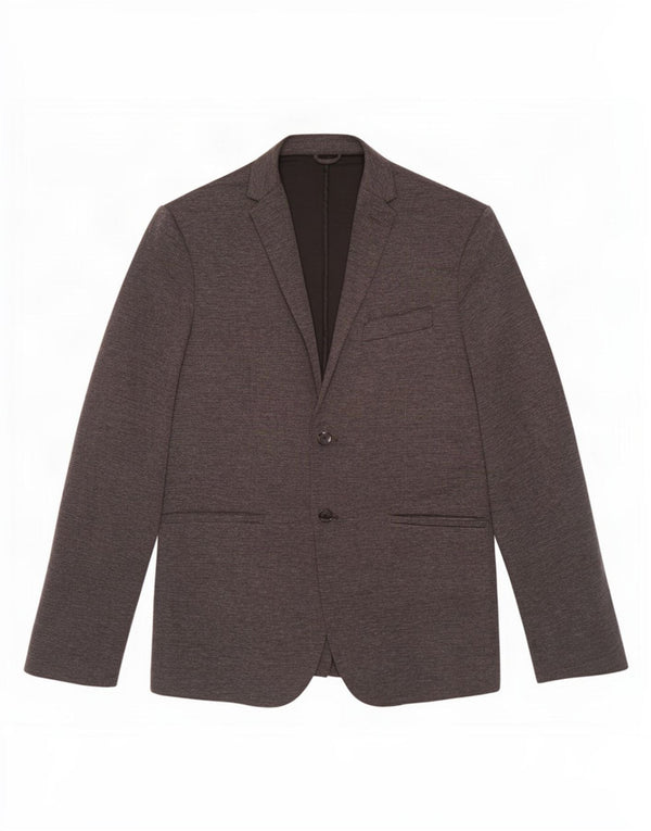 Zara Chaqueta Blazer De 2 Botones Para Hombre UK 42 XL Poliéster Gris