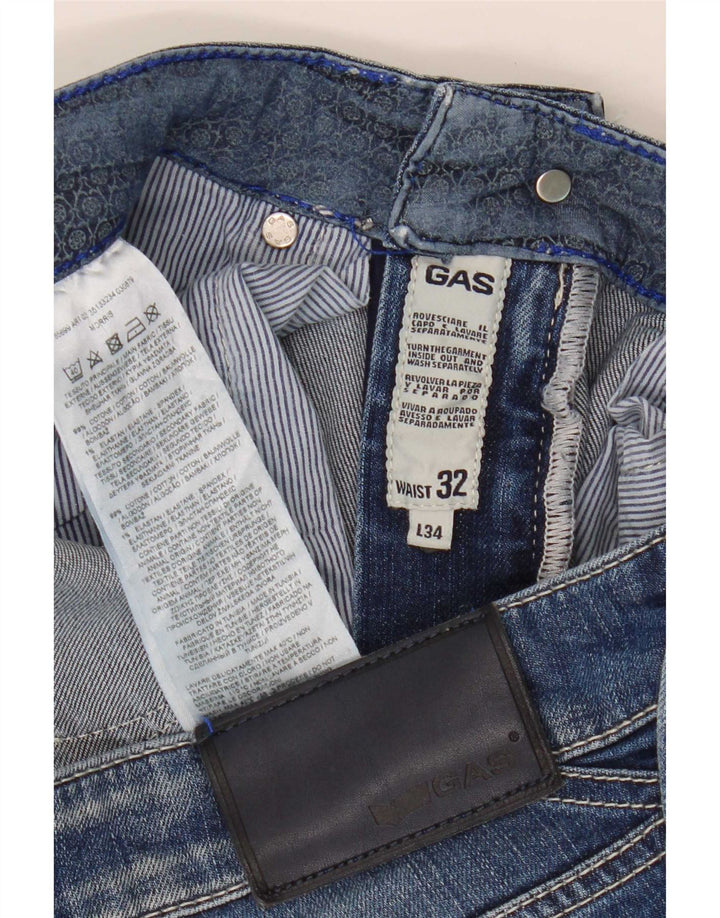 Vaqueros ajustados para hombre Gas W32 L34 Algodón azul