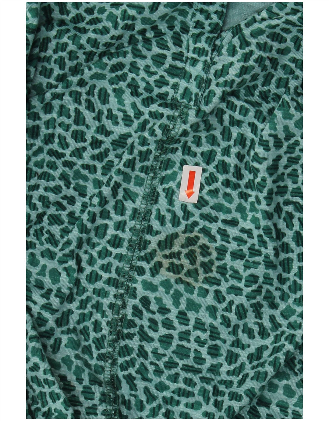 L.L.BEAN Blusa de manga 3/4 para mujer UK 22 3XL Estampado animal verde