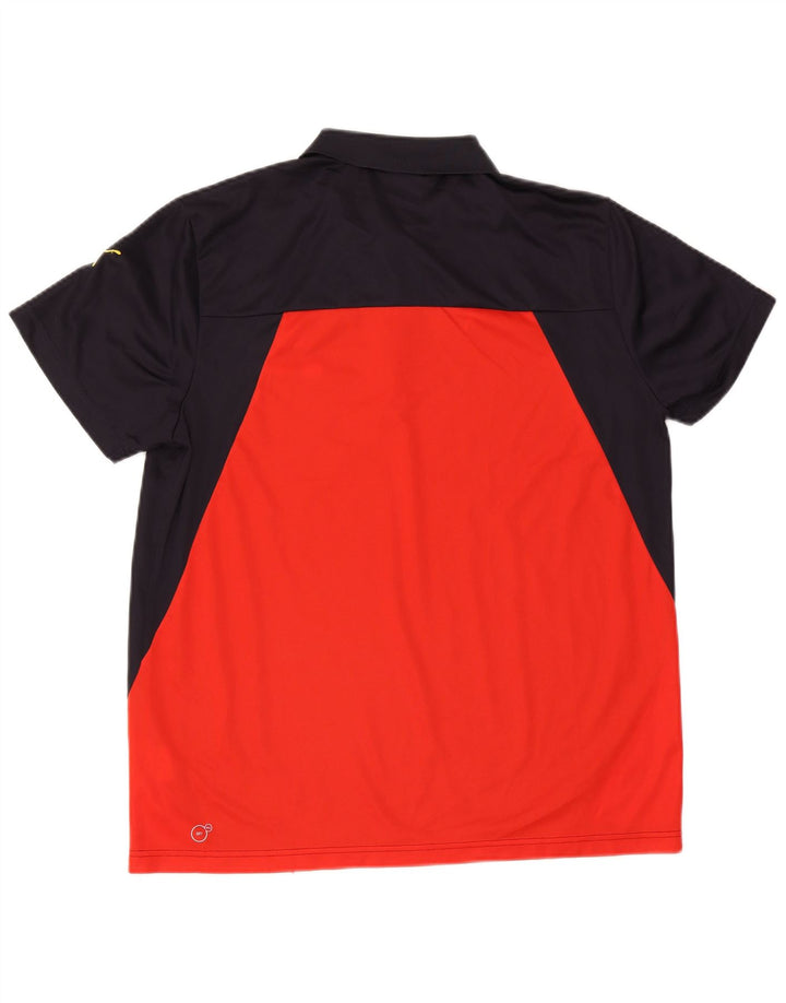 Puma Polo Hombre XL Azul Marino Colorblock Poliéster