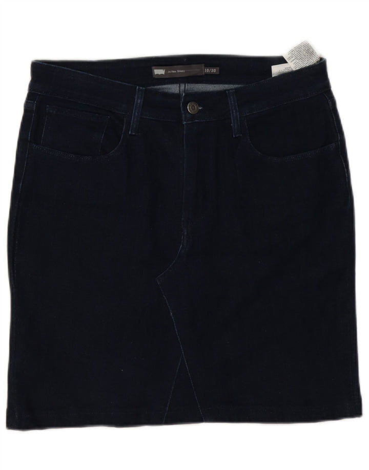 Falda Vaquera Levi's Mujer W30 Medium Azul Marino Algodón