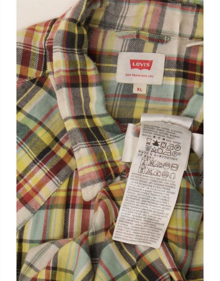 Levi's Camisa De Franela XL De Algodón A Cuadros Multicolor Hombre