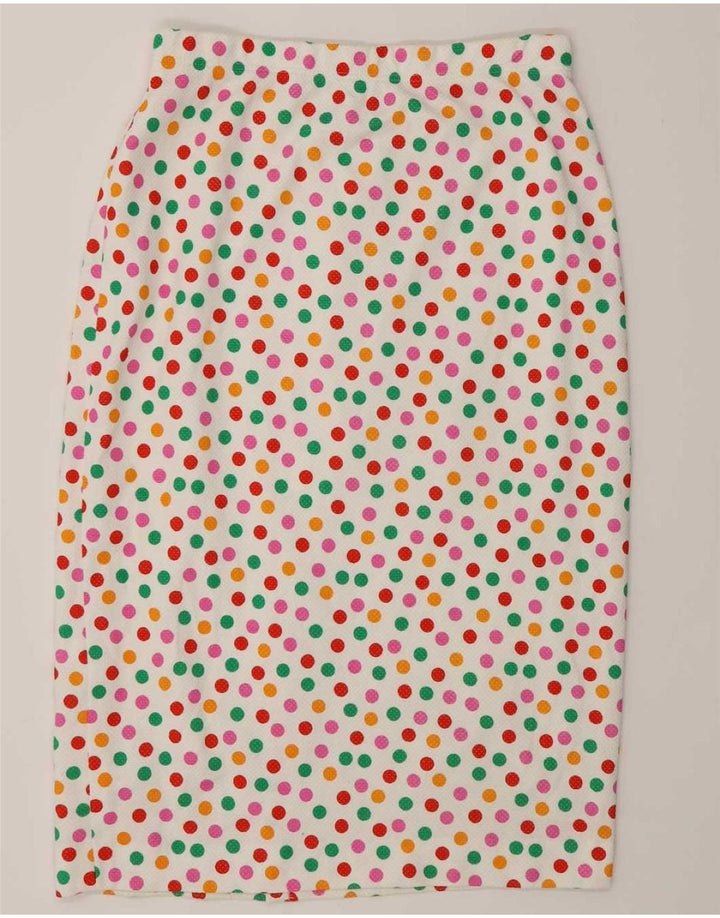 Liola Conjunto de falda de 2 piezas con 4 botones para mujer IT 46 Large W28 Lunares blancos