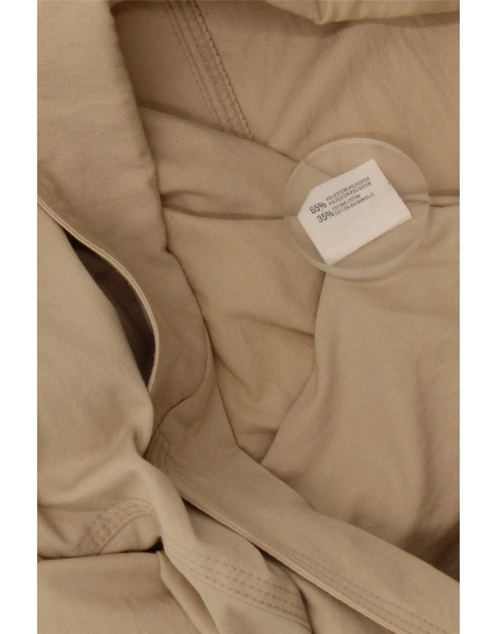 Stefanel Chaqueta tipo blazer corta con 2 botones para mujer Reino Unido 46 Poliéster beige grande