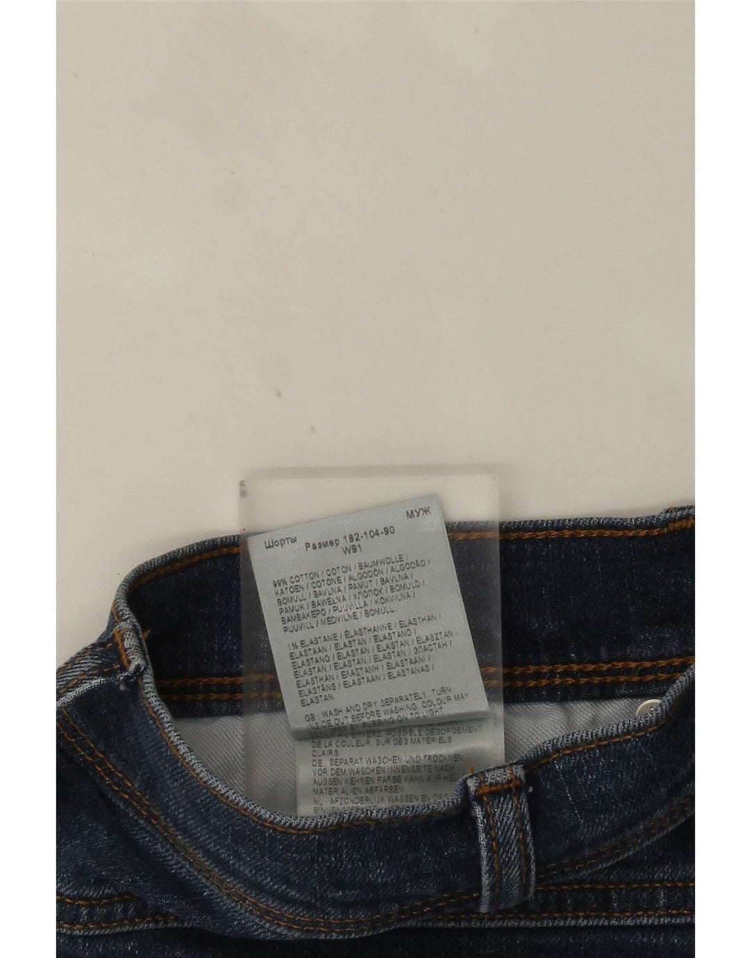 Wrangler Pantalones cortos de mezclilla para hombre W36 Large Azul marino Algodón