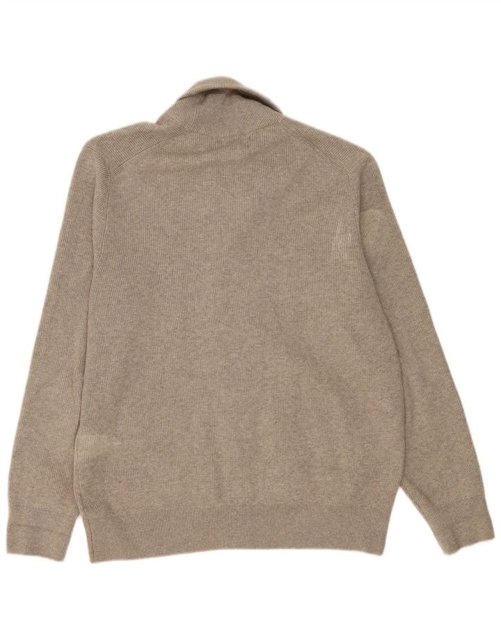 MARKS & SPENCER Suéter tipo cárdigan para hombre UK 44/46 XL Gris Poliéster