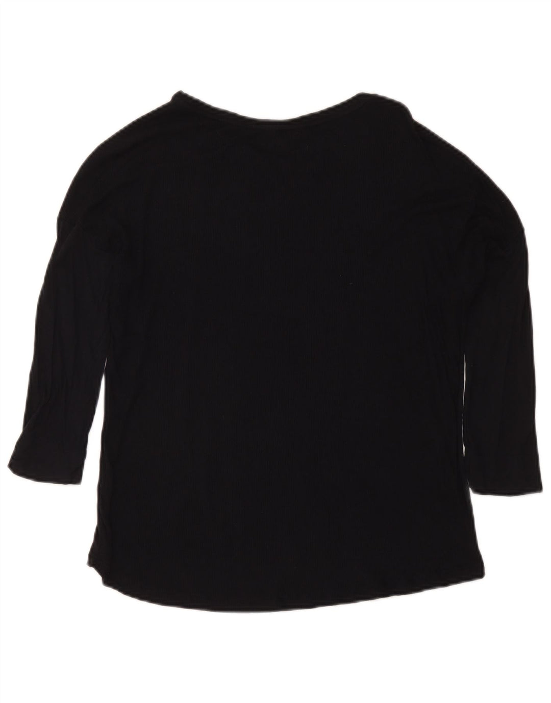 Massimo Dutti Top Mujer Manga 3/4 UK 42 Medium Negro