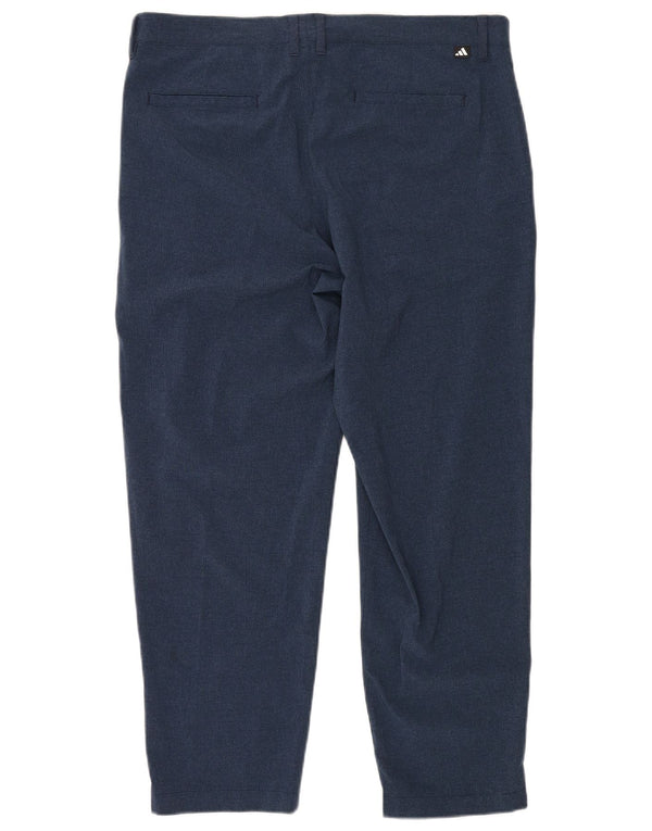 Pantalón chino recto Adidas para hombre W36 L28 Poliéster azul marino