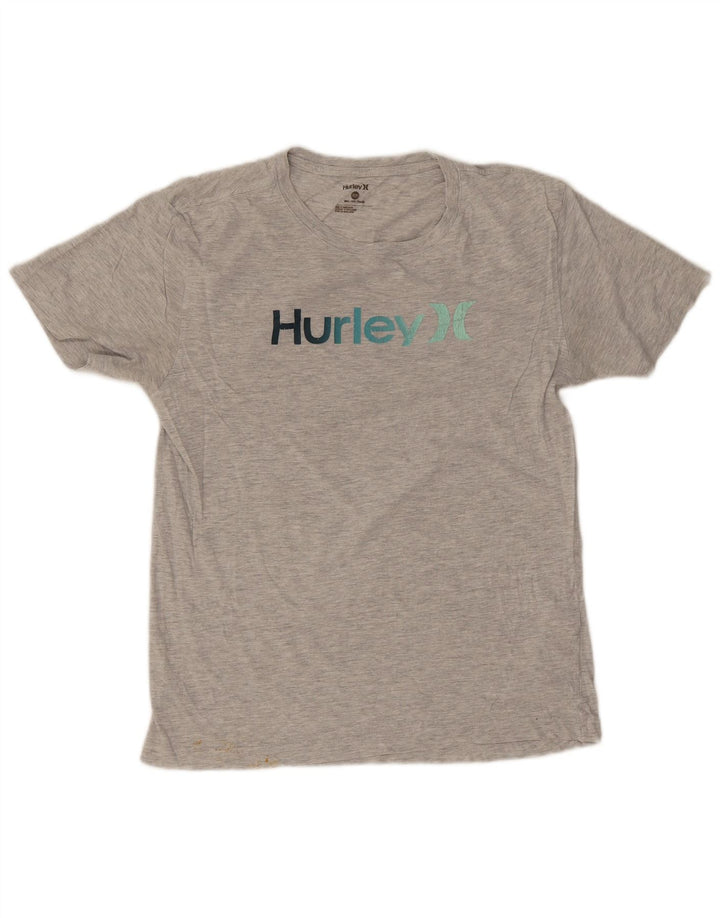 Hurley Camiseta Gráfica Para Hombre Top Pequeño Gris