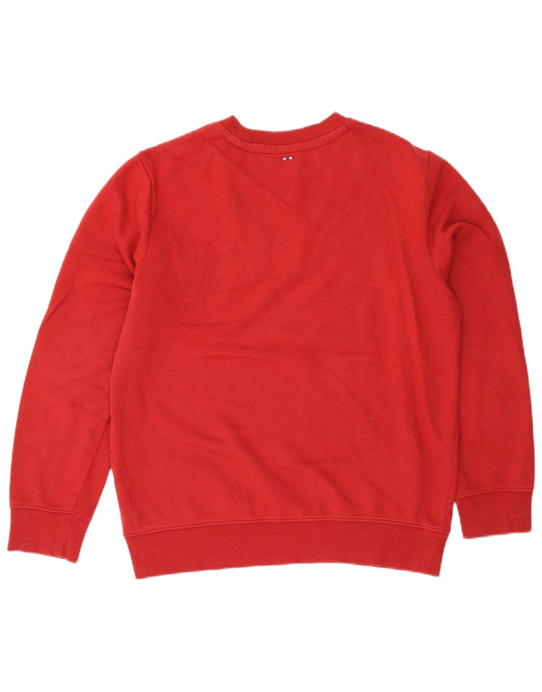 Napapijri Hombre Geographic Graphic Sudadera Jumper Medium Rojo Algodón