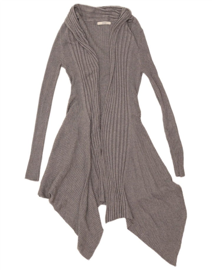 Marks & Spencer Suéter tipo cárdigan largo extragrande para mujer UK 10 Small Grey