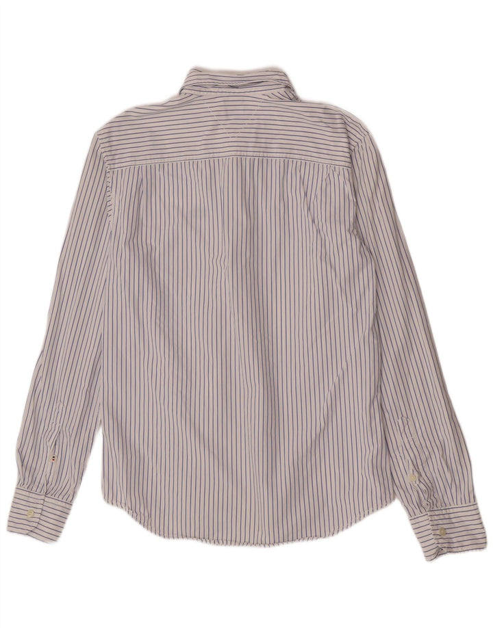 Tommy Hilfiger Camisa Regular Fit De Algodón A Rayas Azul Medio Hombre