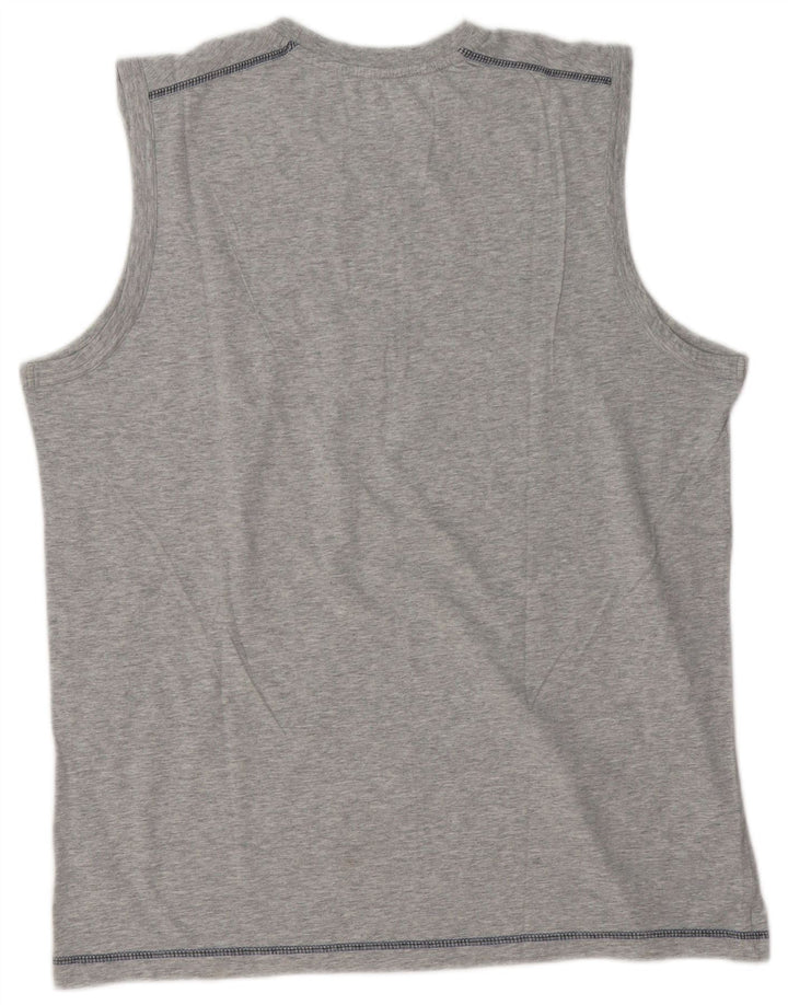 Lotto Camiseta Sin Mangas Con Gráfico Para Hombre 2XL Gris Moteado