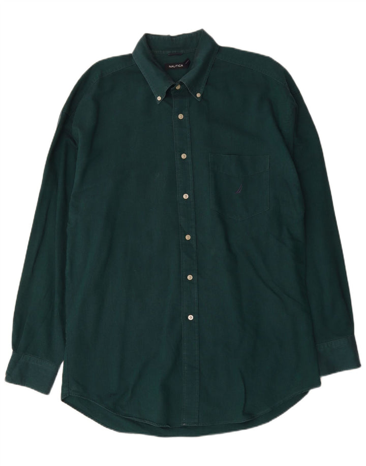 Camisa Nautica Hombre XL Algodón Verde