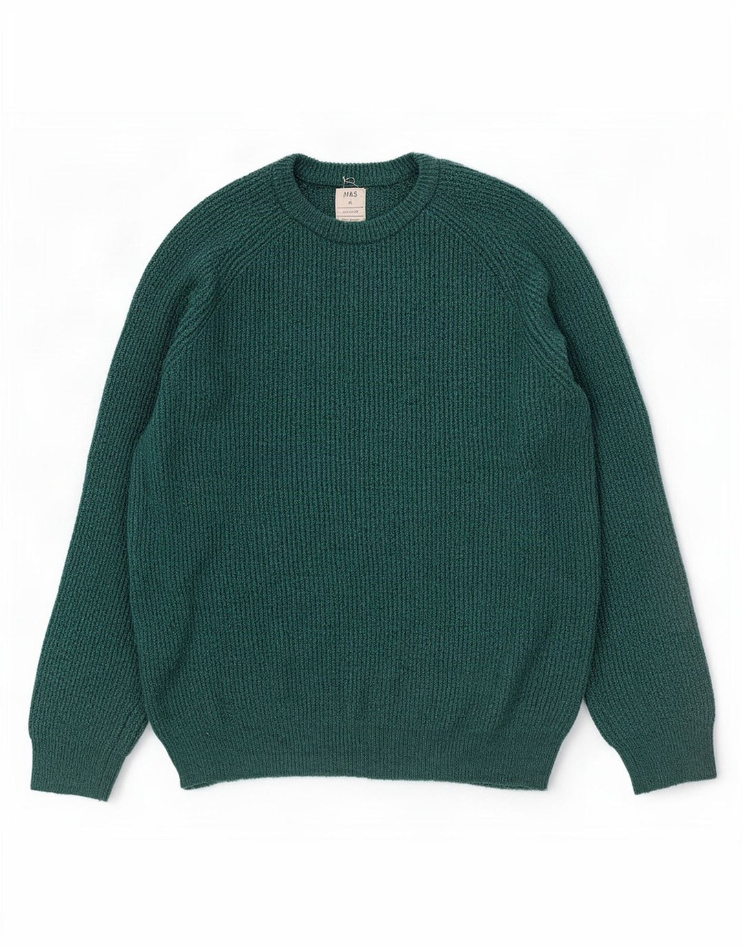 Marks & Spencer Jersey de cuello redondo para hombre XL Poliamida verde
