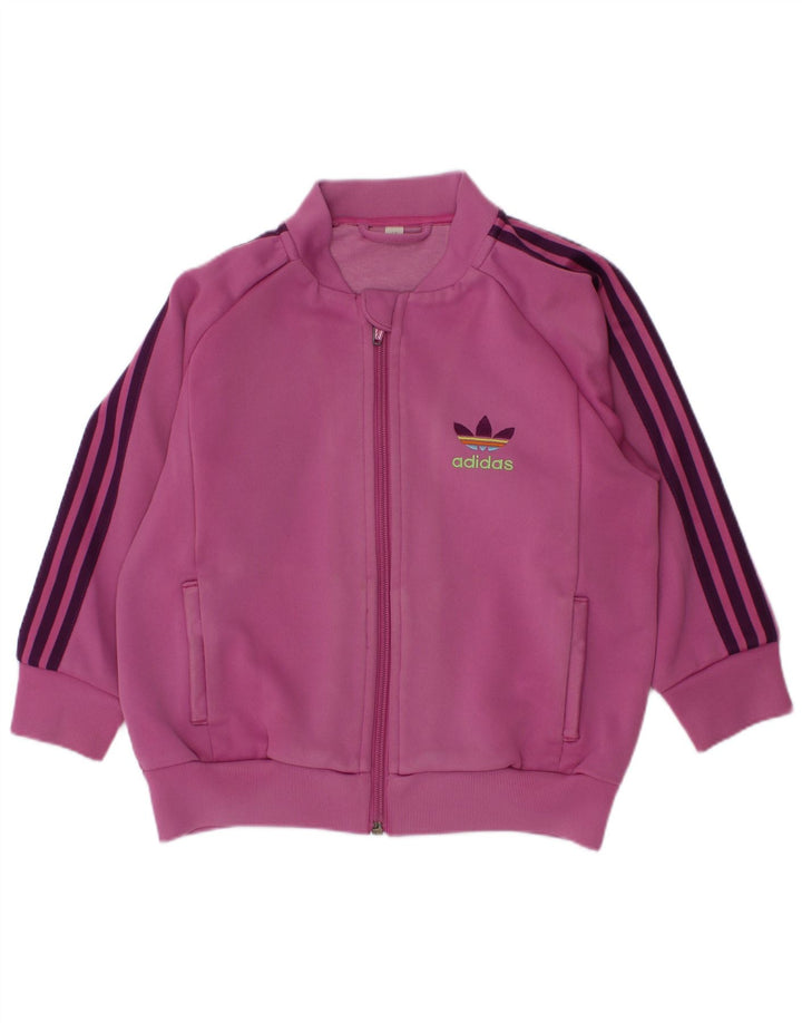 Adidas Chaqueta Top Chándal Niña 3-4 Años Rosa Poliéster