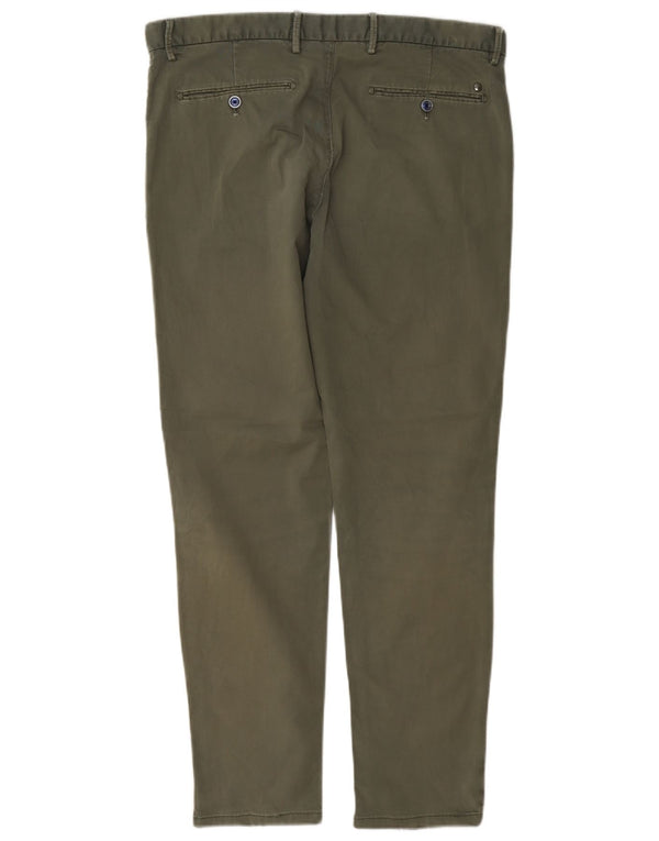 Massimo Dutti Pantalón Chino Slim Fit para Hombre EU 44 Large W34 L29 Caqui
