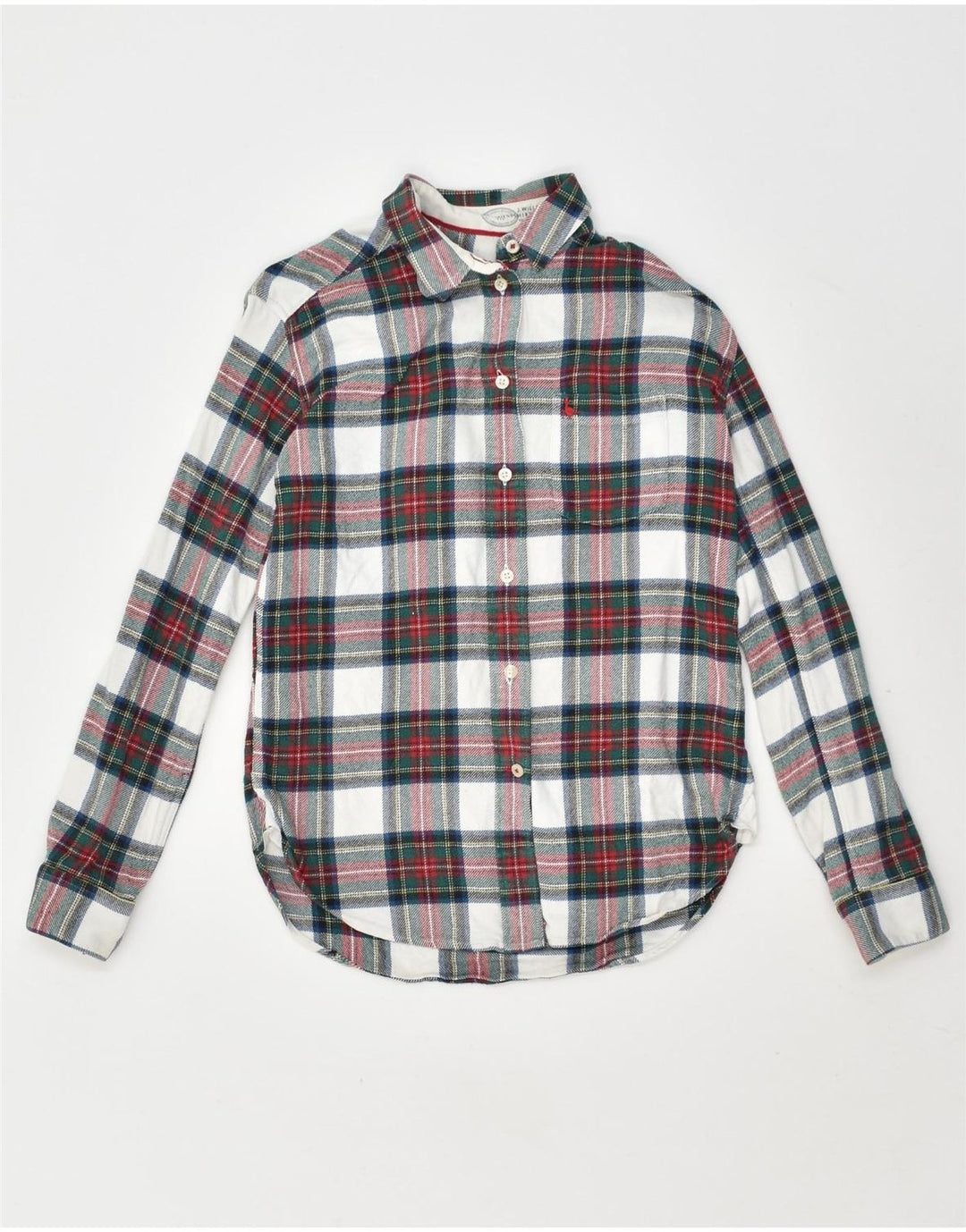 JACK WILLS Womens Shirt UK 8 Small Multicoloured Check Cotton | Vintage Jack Wills | Thrift | Second-Hand Jack Wills | Used Clothing | Messina Hembry 
