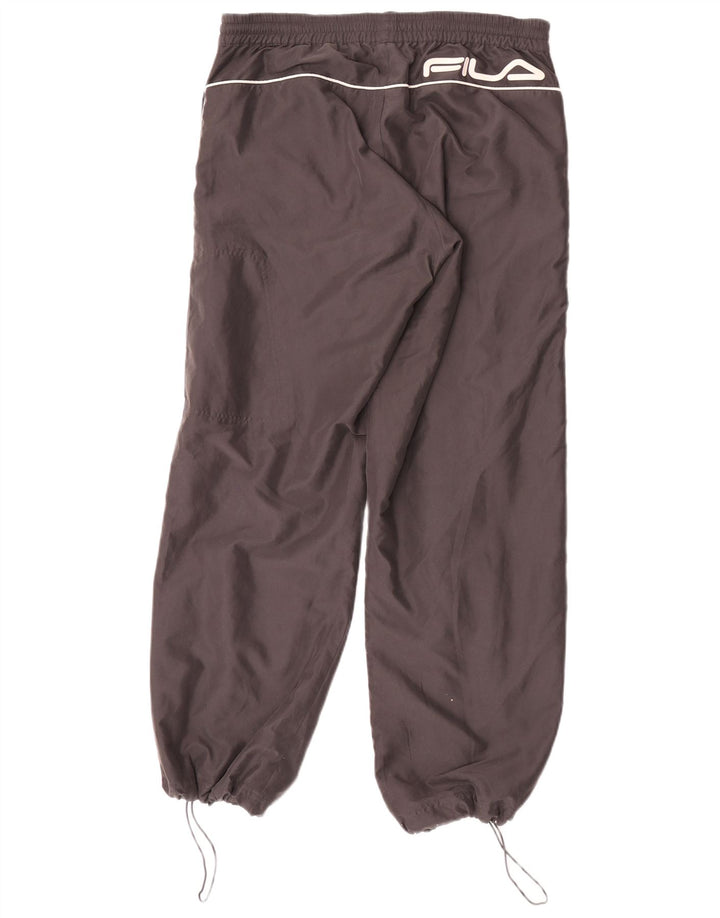 Fila Mens Graphic Chándal Pantalones Joggers Pequeño Gris Poliéster