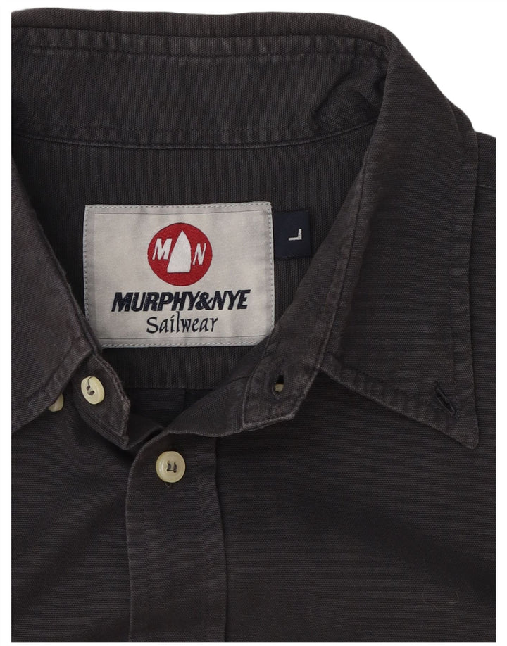Murphy & Nye Camisa Sailwear para hombre grande gris