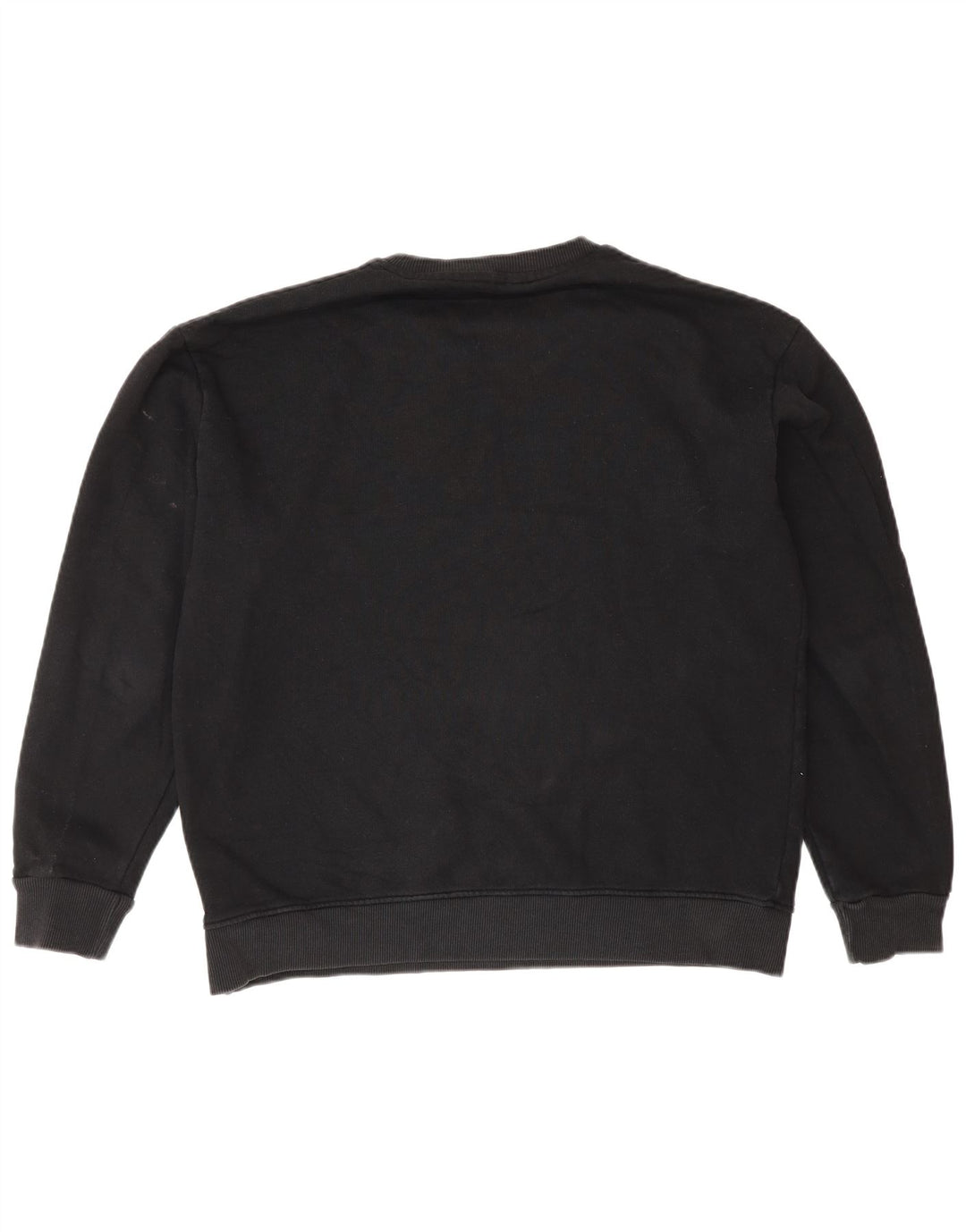 K-Way Hombre Sudadera Jumper Grande Algodón Negro