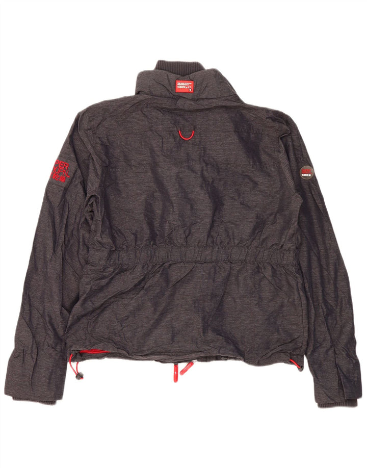 SUPERDRY Chaqueta cortavientos para mujer ES 40 XL Poliéster gris