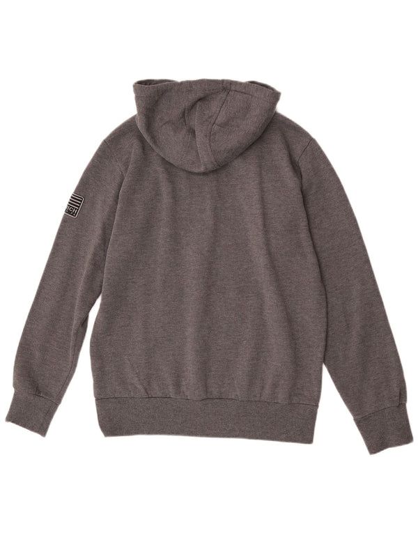 Woolrich Mujer Penn-Rich Graphic Sudadera con Capucha Jersey Grande Gris Algodón