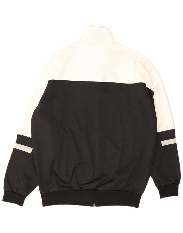 Asics Mens Graphic Chándal Top Jacket IT 54 XL Negro Colorblock