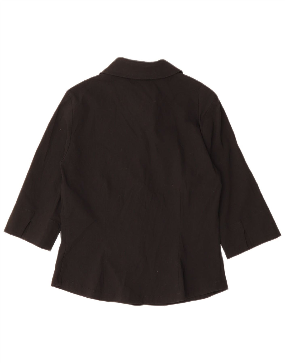 YESSICA Blusa camisera de manga 3/4 para mujer EU 38 Viscosa negra mediana