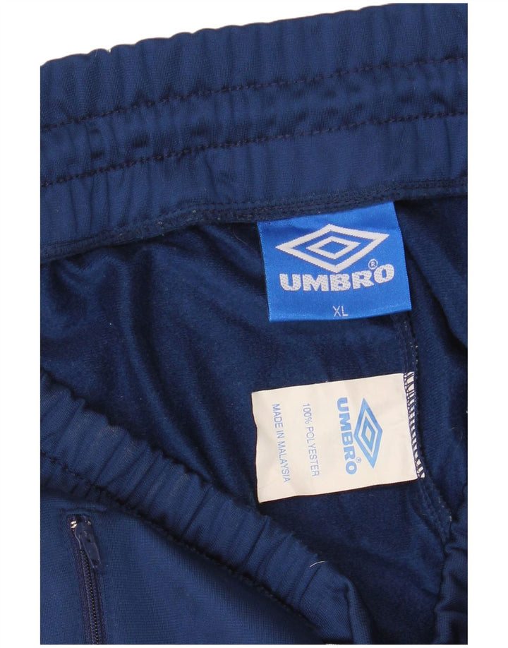 UMBRO Pantalón de chándal gráfico para hombre XL Azul marino Colorblock Poliéster