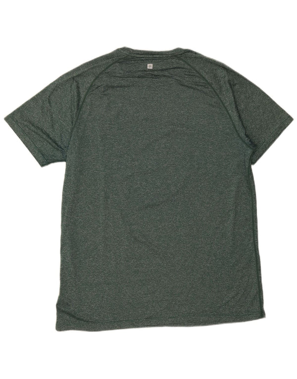 Camiseta para hombre Mountain Warehouse Top grande de nailon moteado verde