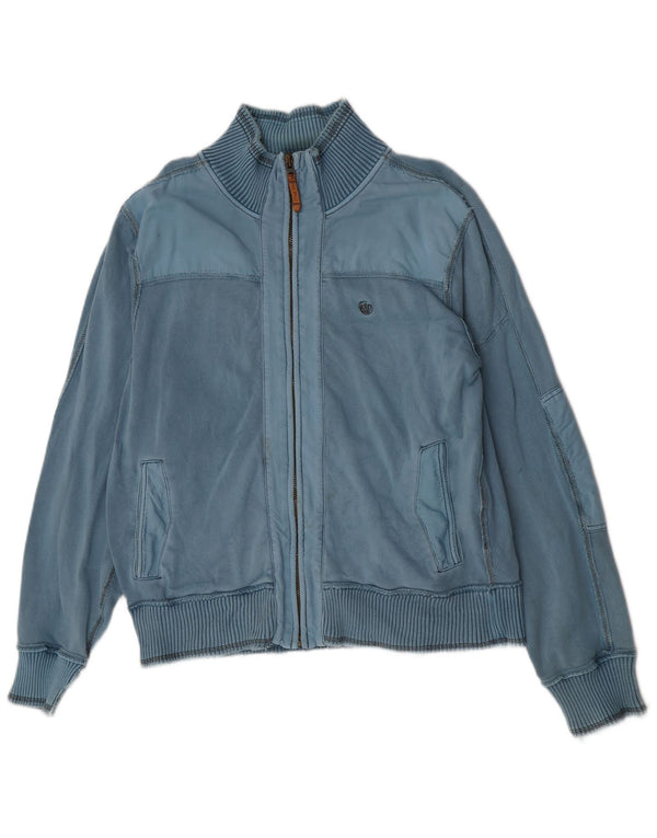 Chaqueta superior de chándal para hombre de Fat Face Algodón azul grande