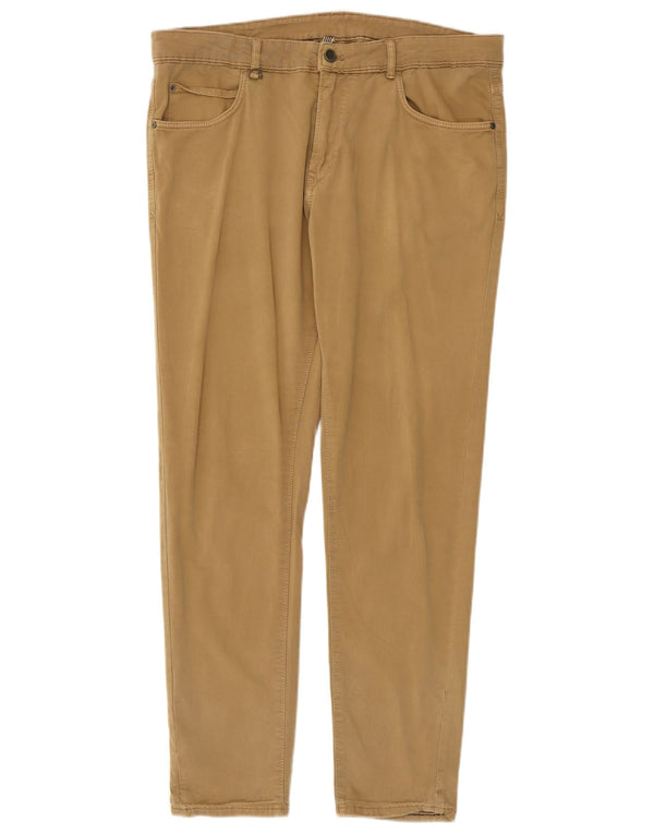 Zara Mens Pantalones Casuales Slim EU 44 Large W34 L30 Beige