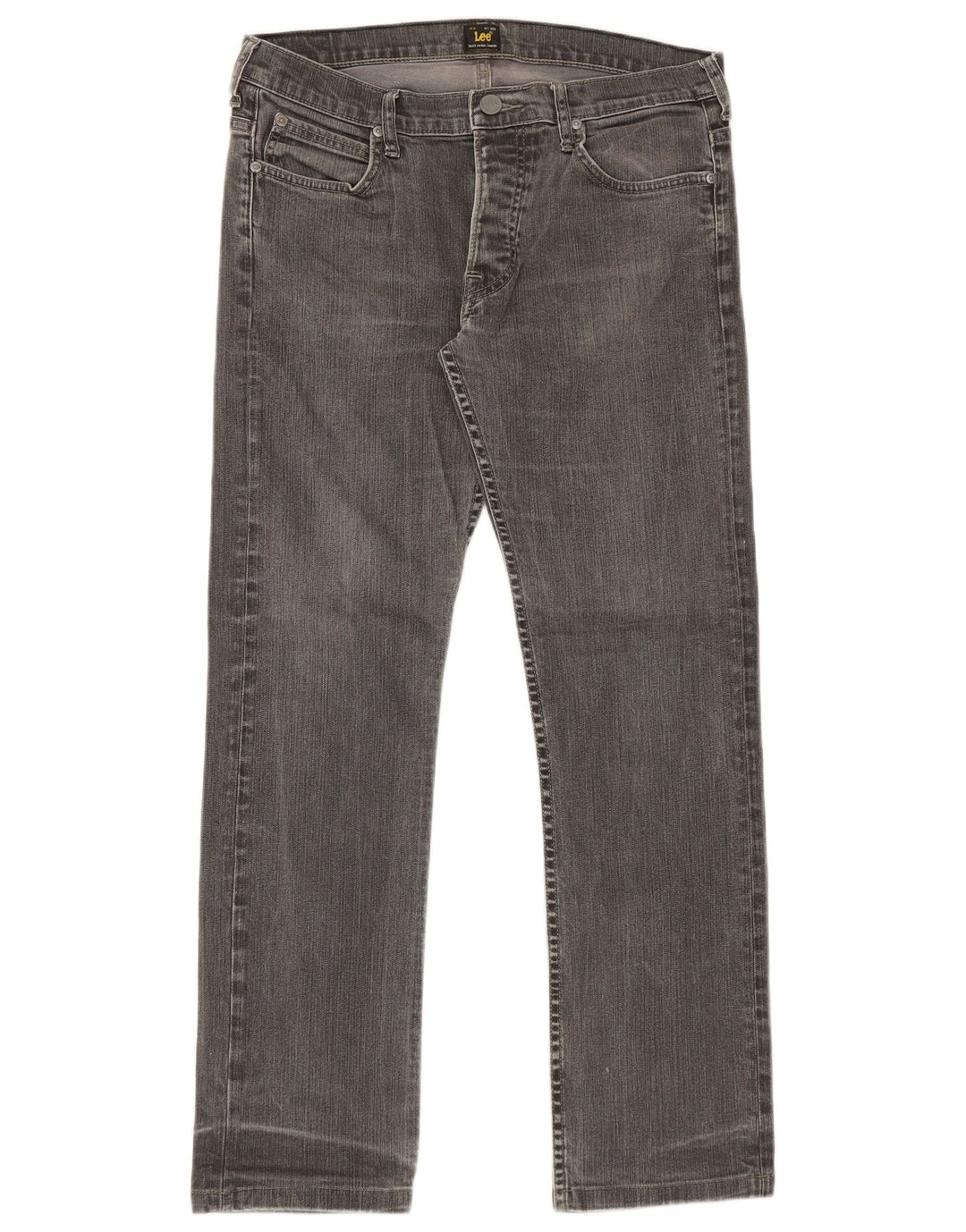 Lee Vaqueros Rectos Powell para Hombre W34 L30 Algodón Gris