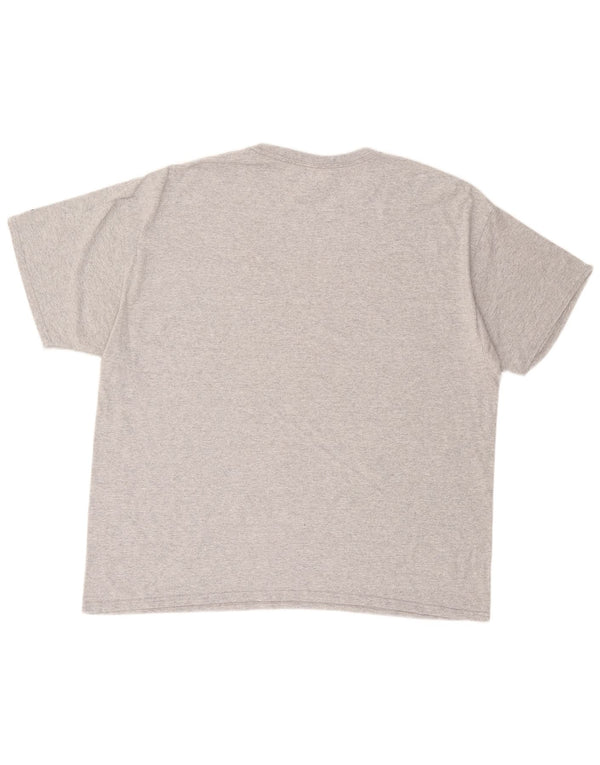 RUSSELL ATHLETIC Camiseta gráfica Salukis para hombre Top 2XL Algodón gris