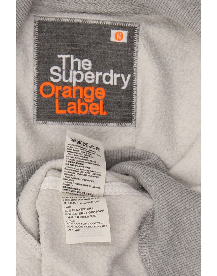 SUPERDRY Chaqueta de chándal para hombre Poliéster gris medio