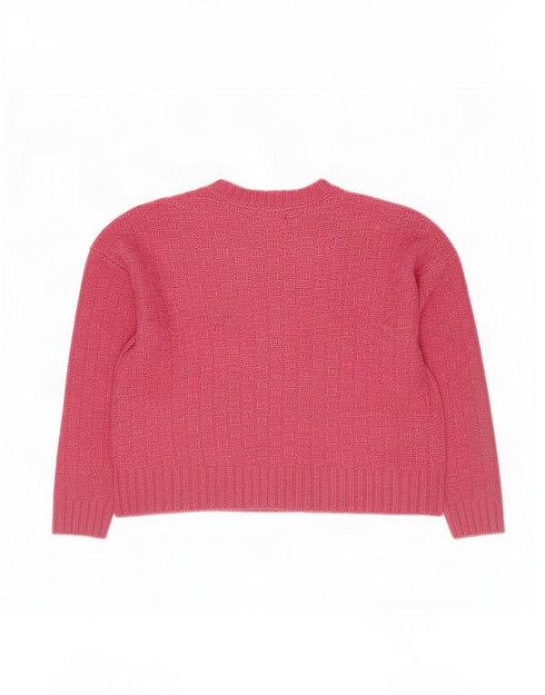 Marks & Spencer Jersey extragrande con cuello en V para mujer UK 40 XL Rosa