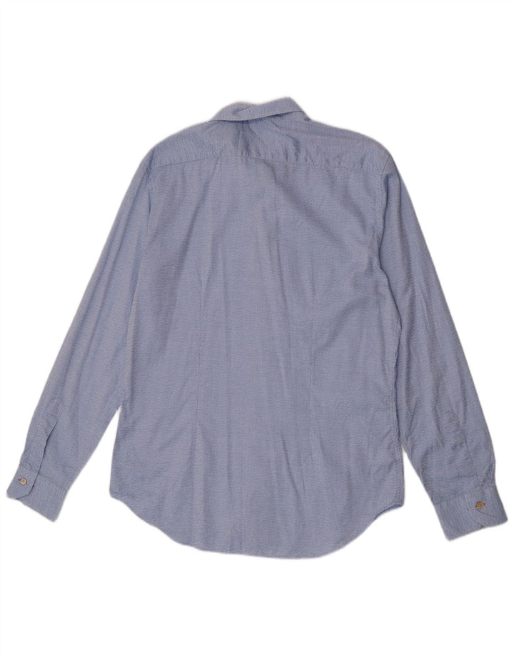 Paul Smith Camisa con patrón abstracto para hombre Talla 16 Azul grande