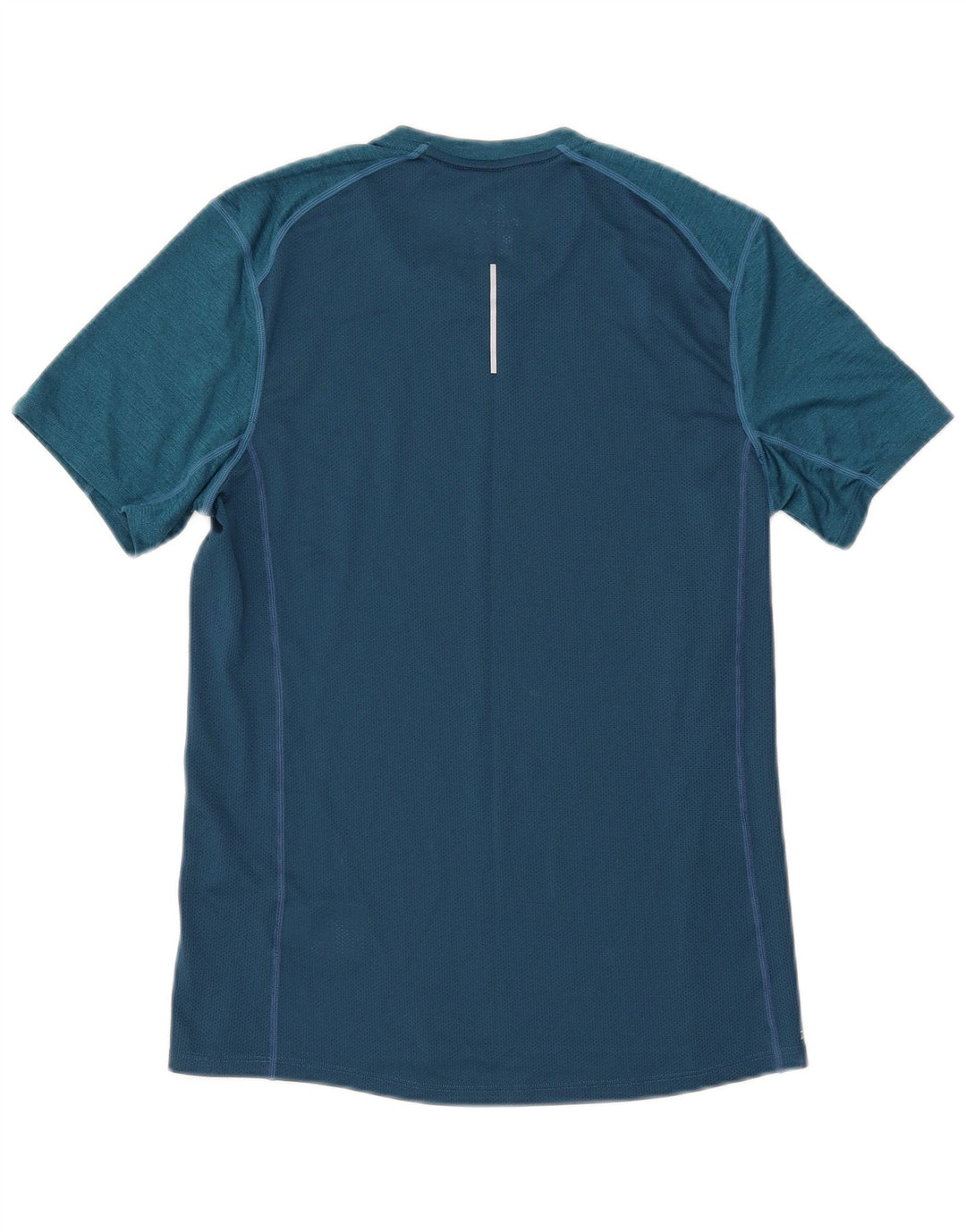 Camiseta Nike Dri Fit para hombre Top pequeño azul color block Poliéster